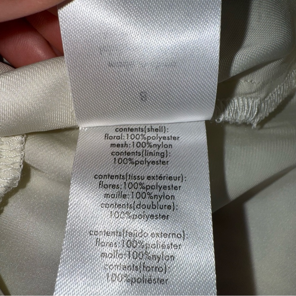 WeWoreWhat A-line Lace Mini Dress Ivory Size 8 - Picture 10 of 10